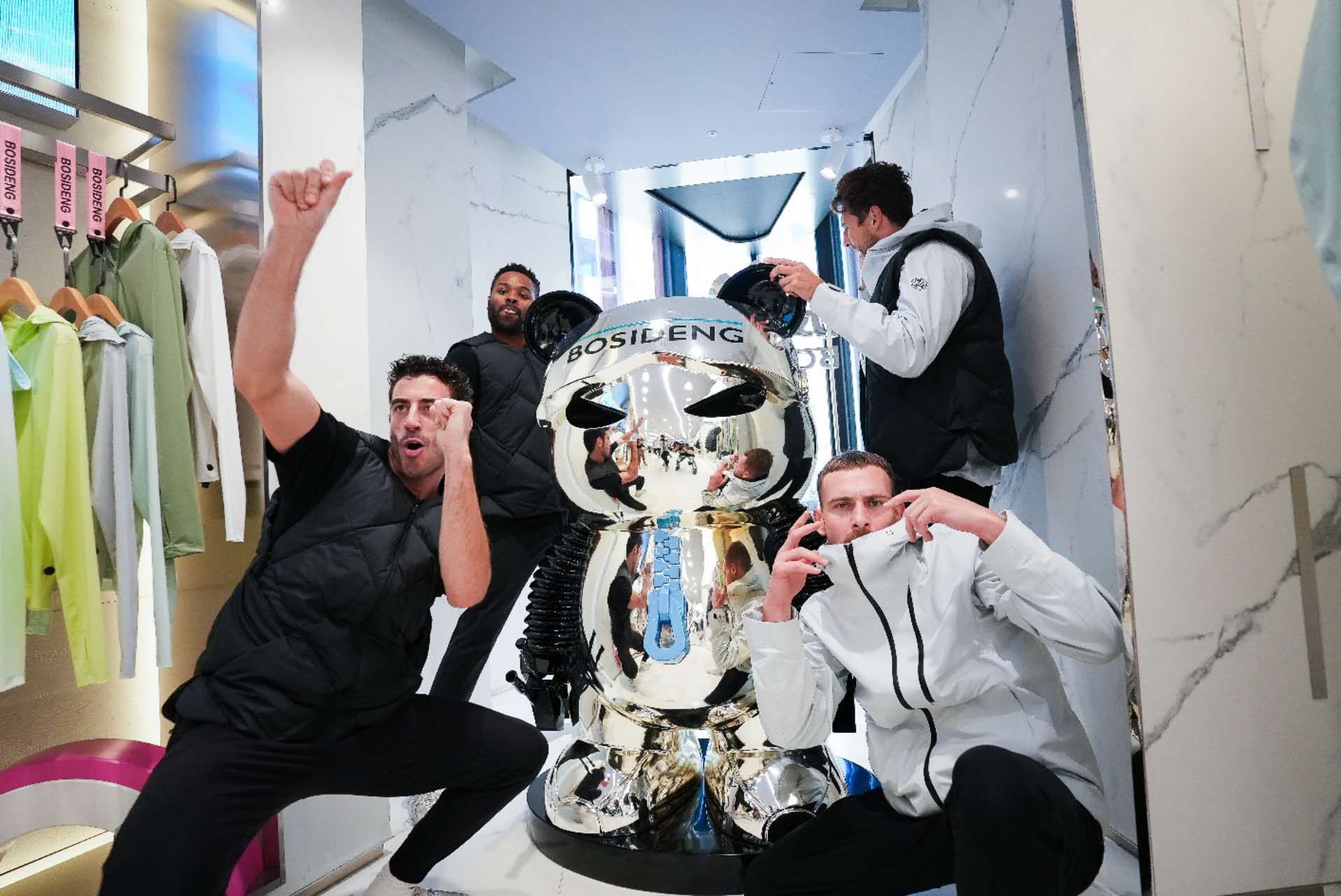 Bosideng reveals news Dibian collection at London store.