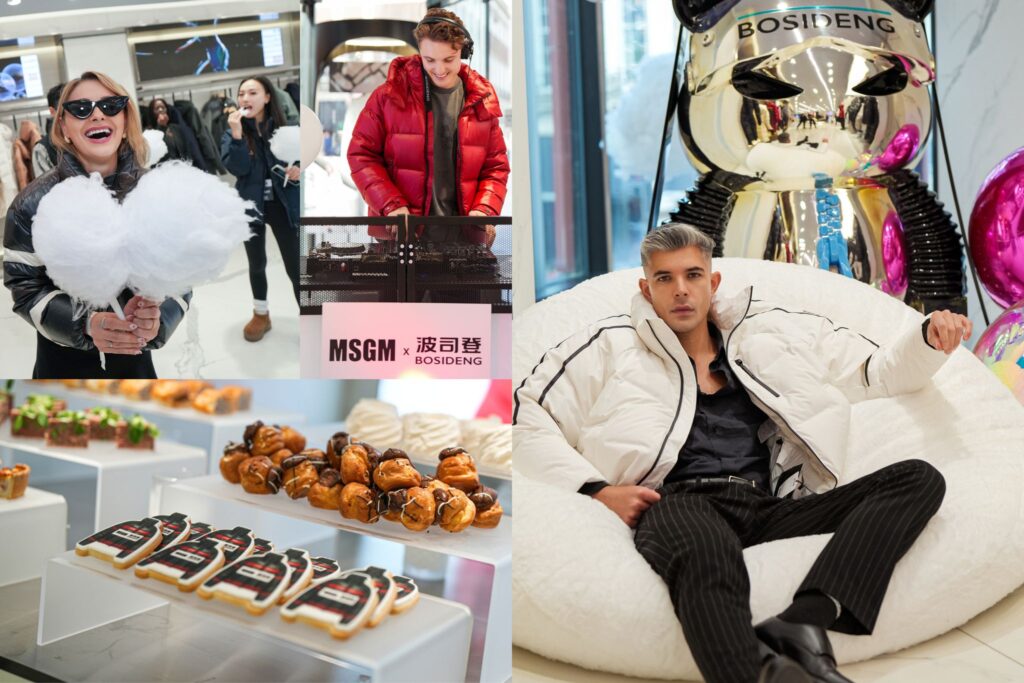 Models at Bosideng. Images from Bosideng.