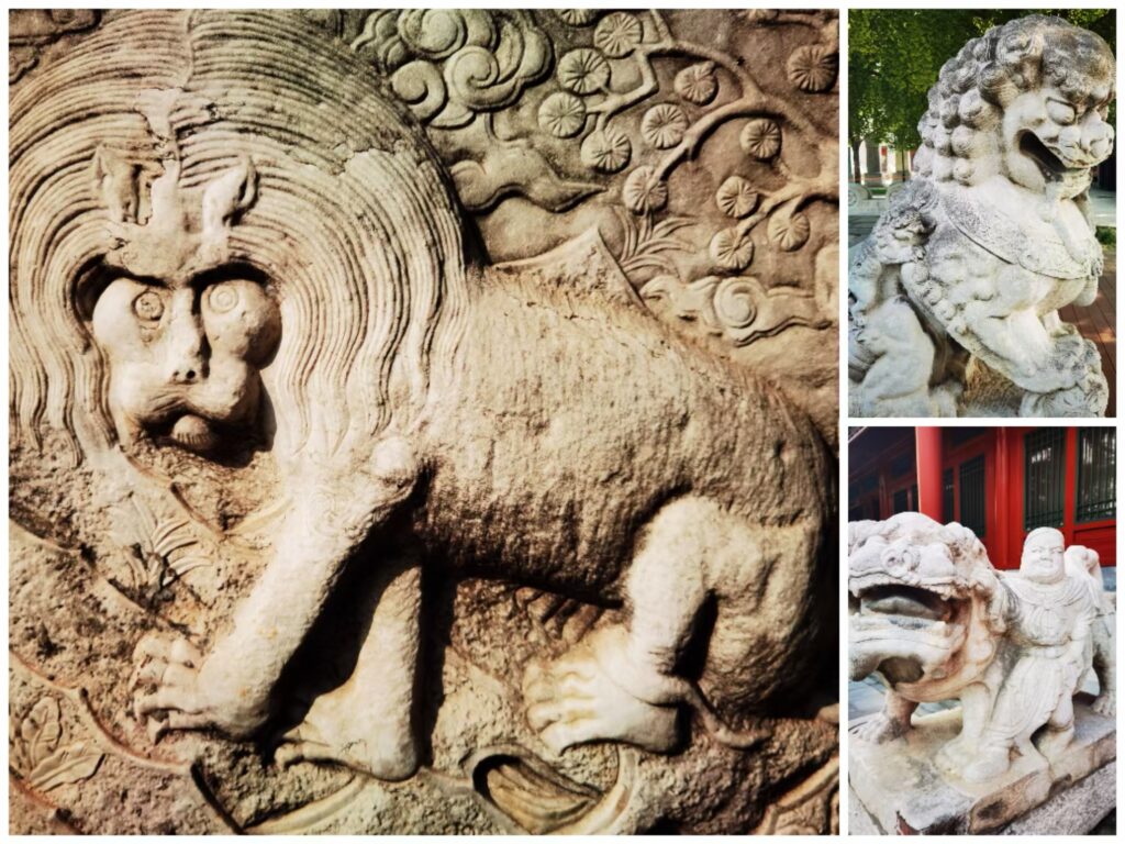 lion carving