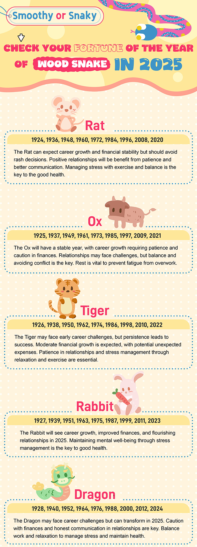 Everyone's the fortune of the year of the snake.