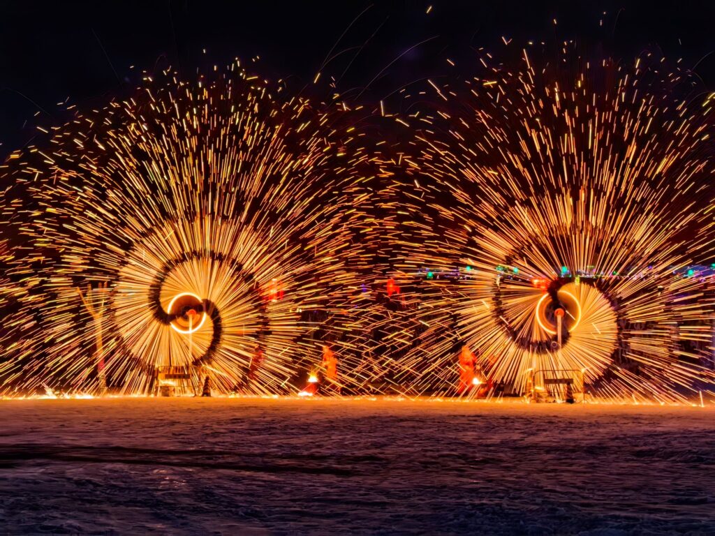 molten iron fireworks