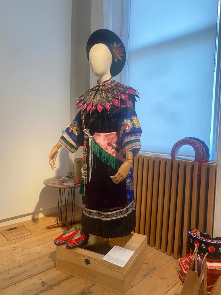 living spirits exhibition a bai bridal outfit.