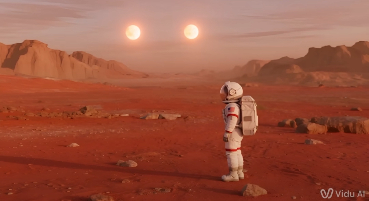 An AI film made by participants during the workshop (by Wen).