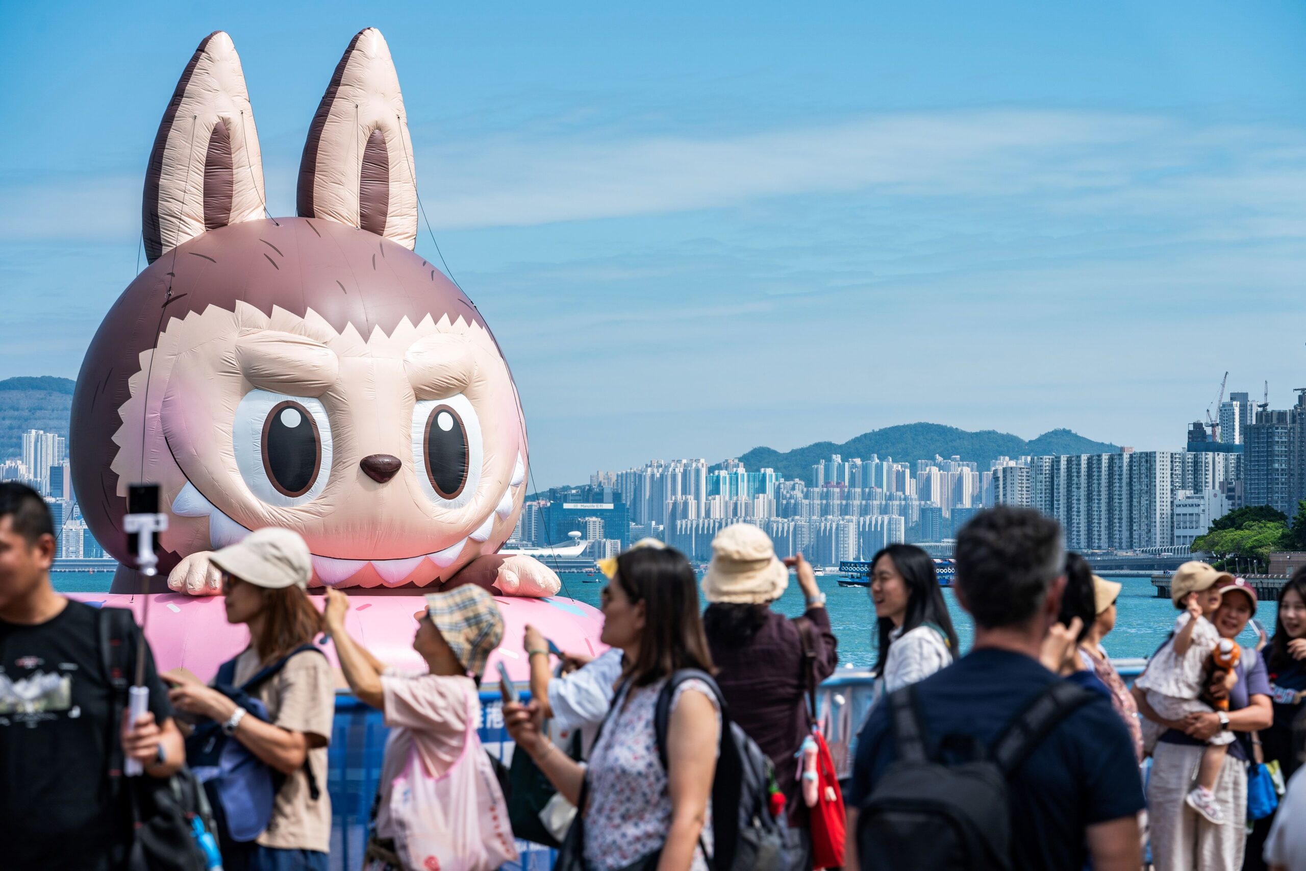 floating art parade Hong Kong