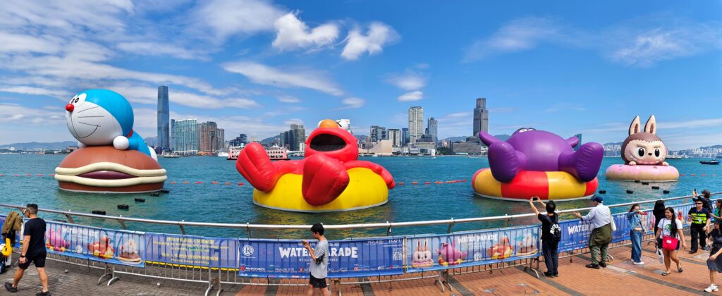 floating art parade Hong Kong