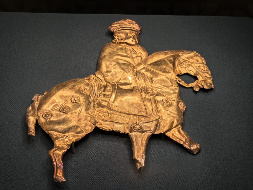 Plaque with horse and rider