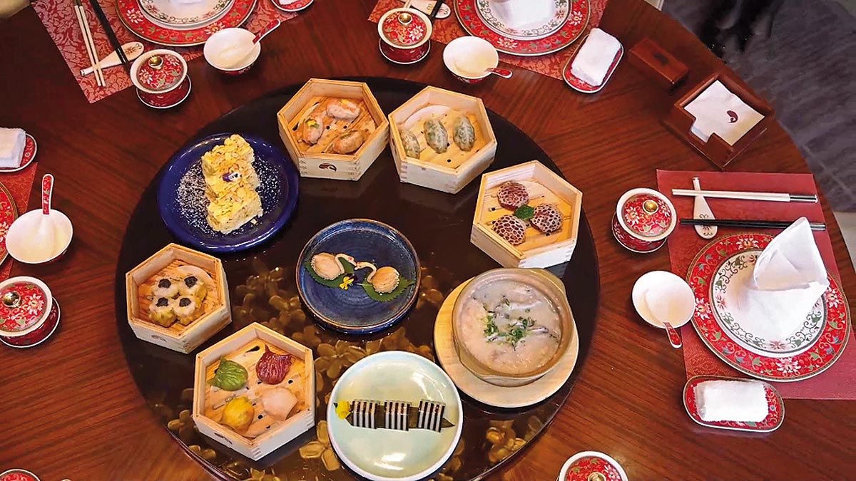 Cantonese morning-tea table.