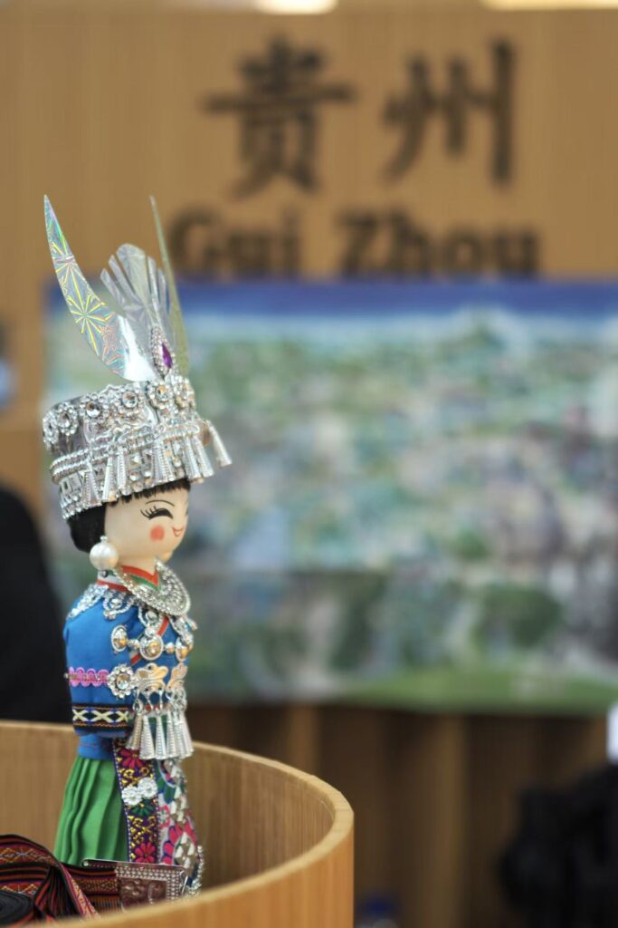 The Guizhou section of the China stand at the World Travel Market.