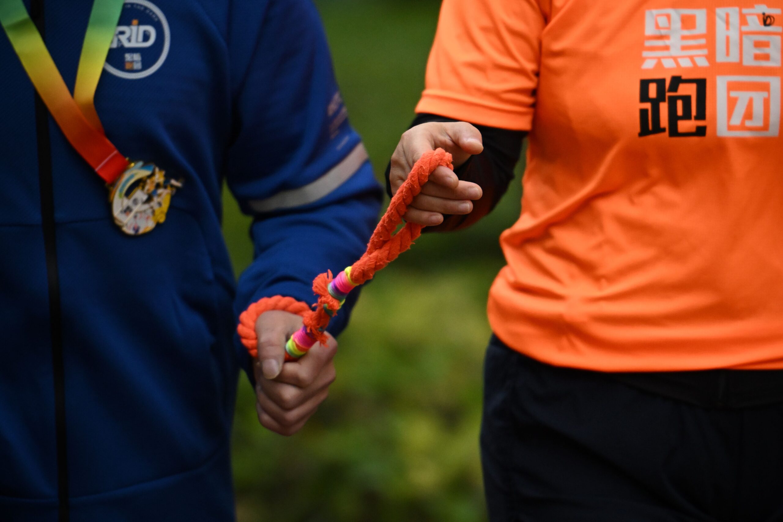 blind runners in China