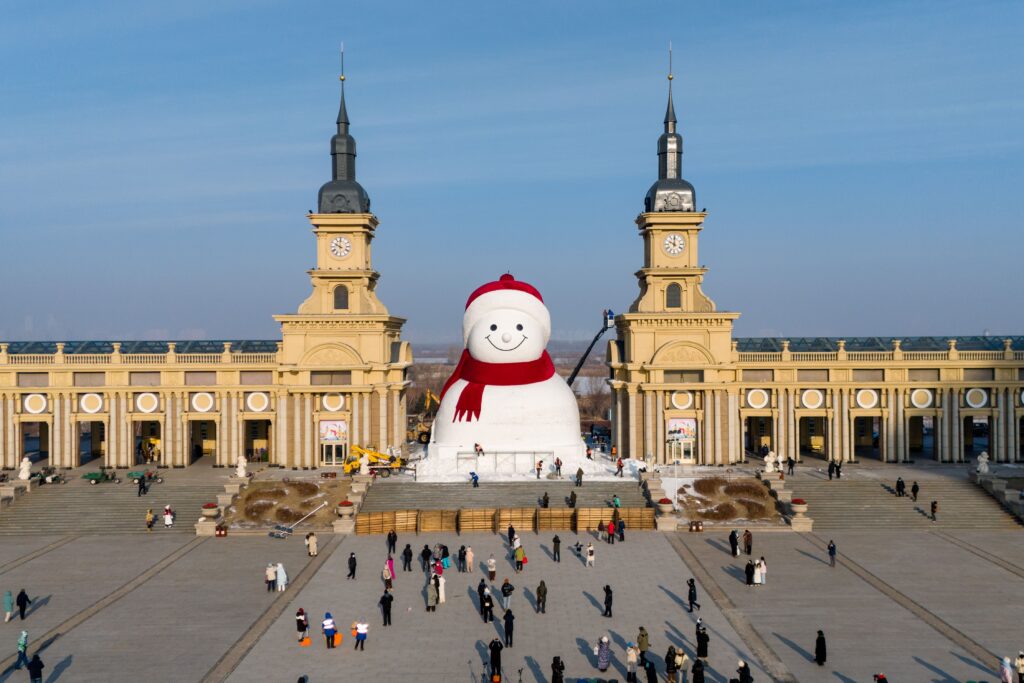 Harbin iconic 19-meter snowman