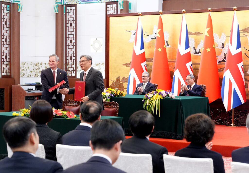 Chinese and British premiers