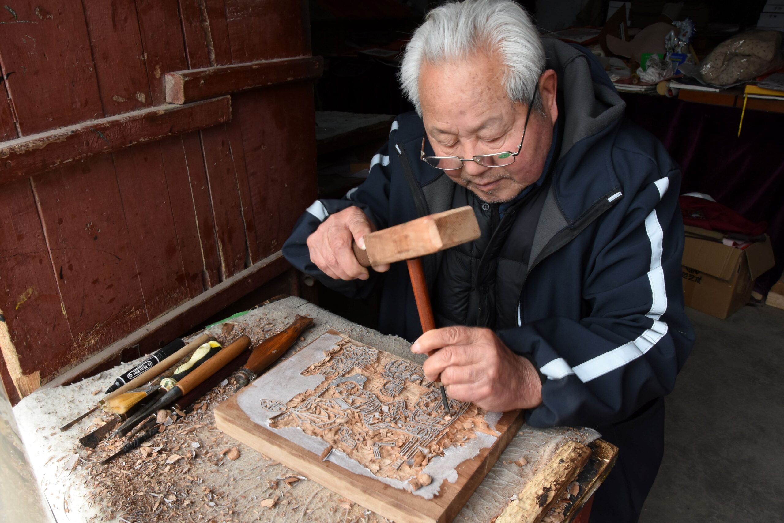 woodblock New Year prints