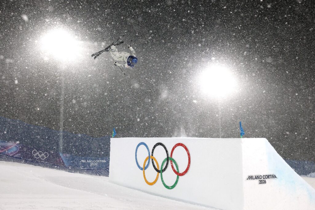 The women’s big air final at the Milano Cortina