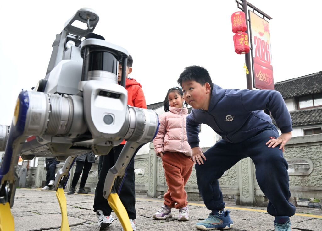 quadruped robot patrols