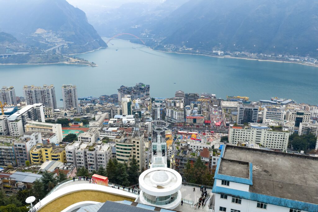 The Shennyu Escalator in Wushan