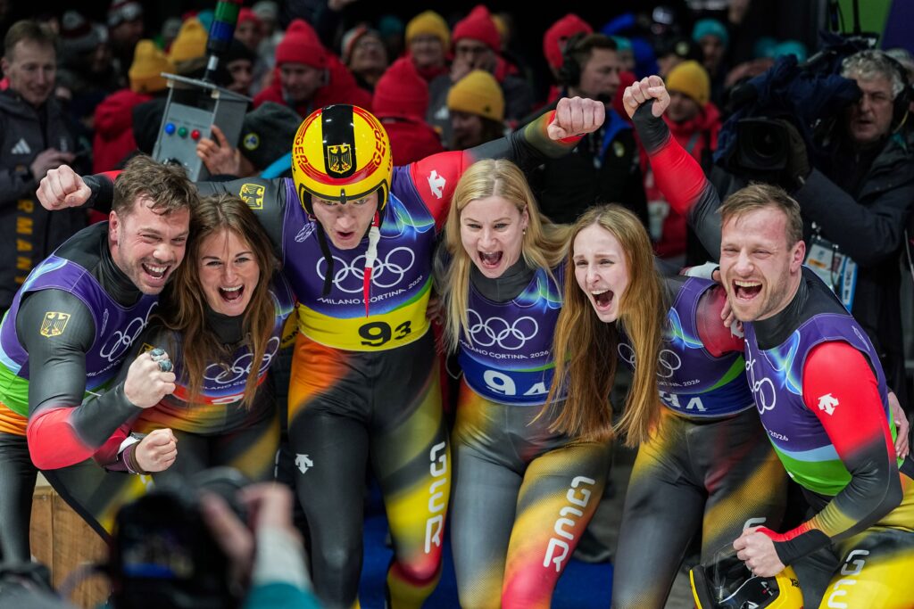 Germany’s luge relay team Milano Cortina 2026 Winter Olympics