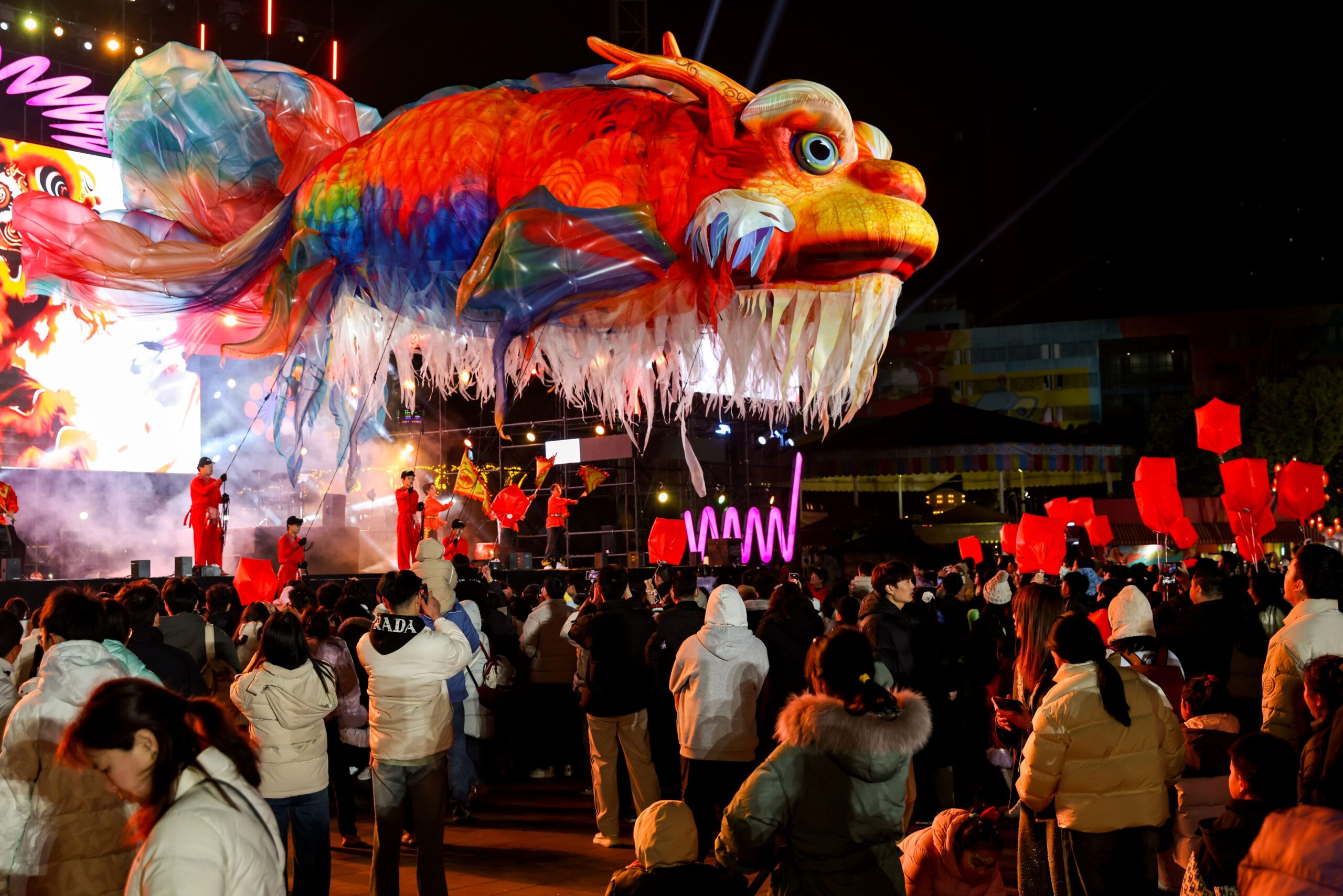 Lantern Festival at Wuhan Happy Valley
