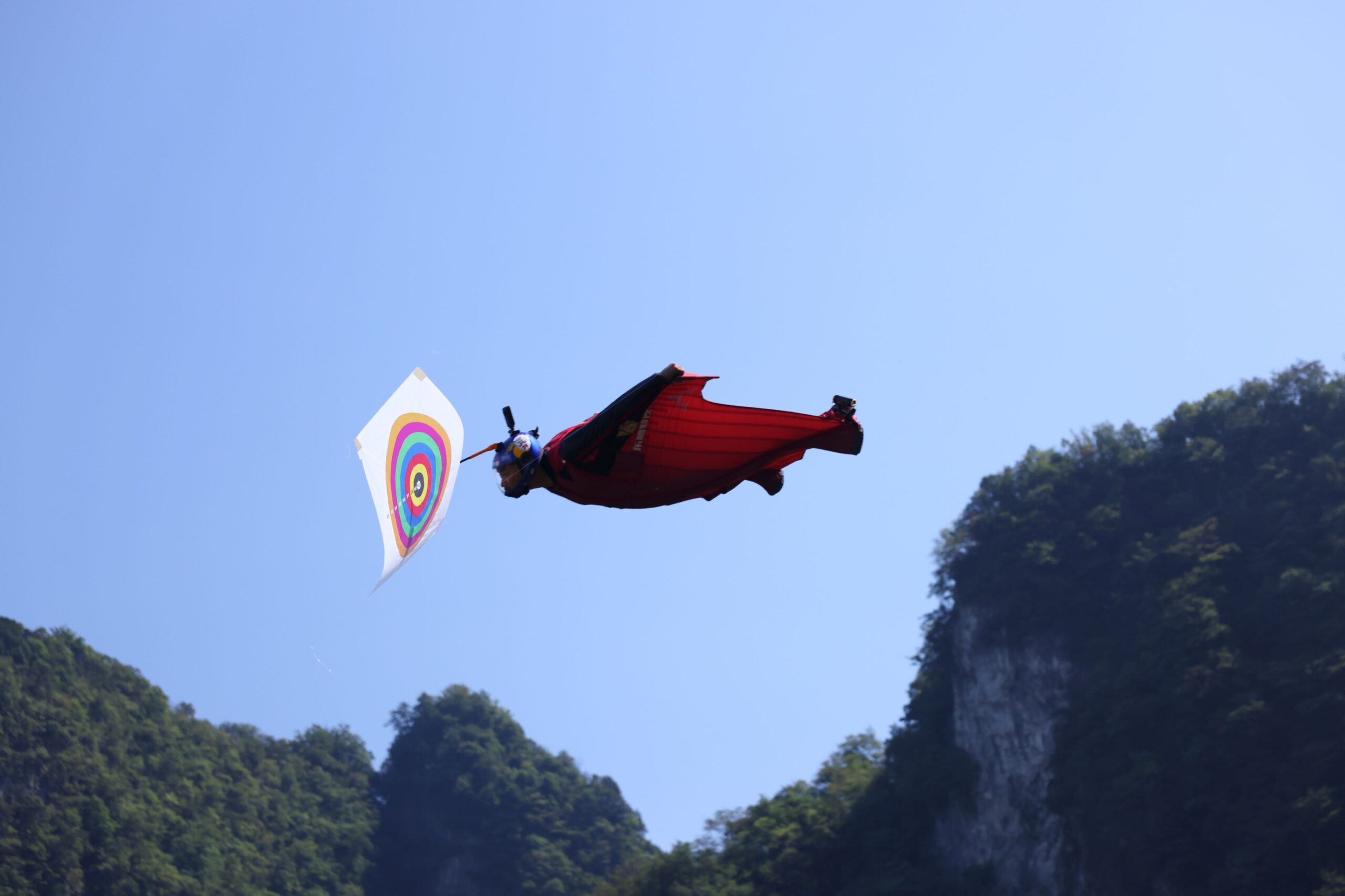Zhang Shupeng wingsuit