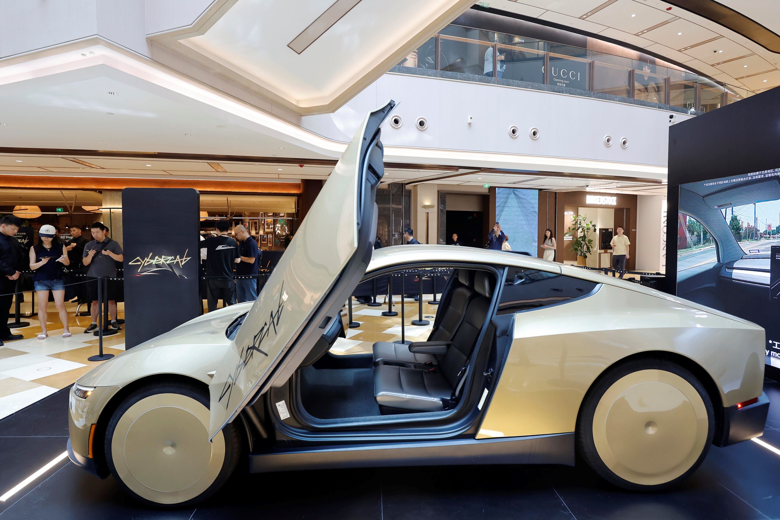 Tesla Cybercab in Shanghai