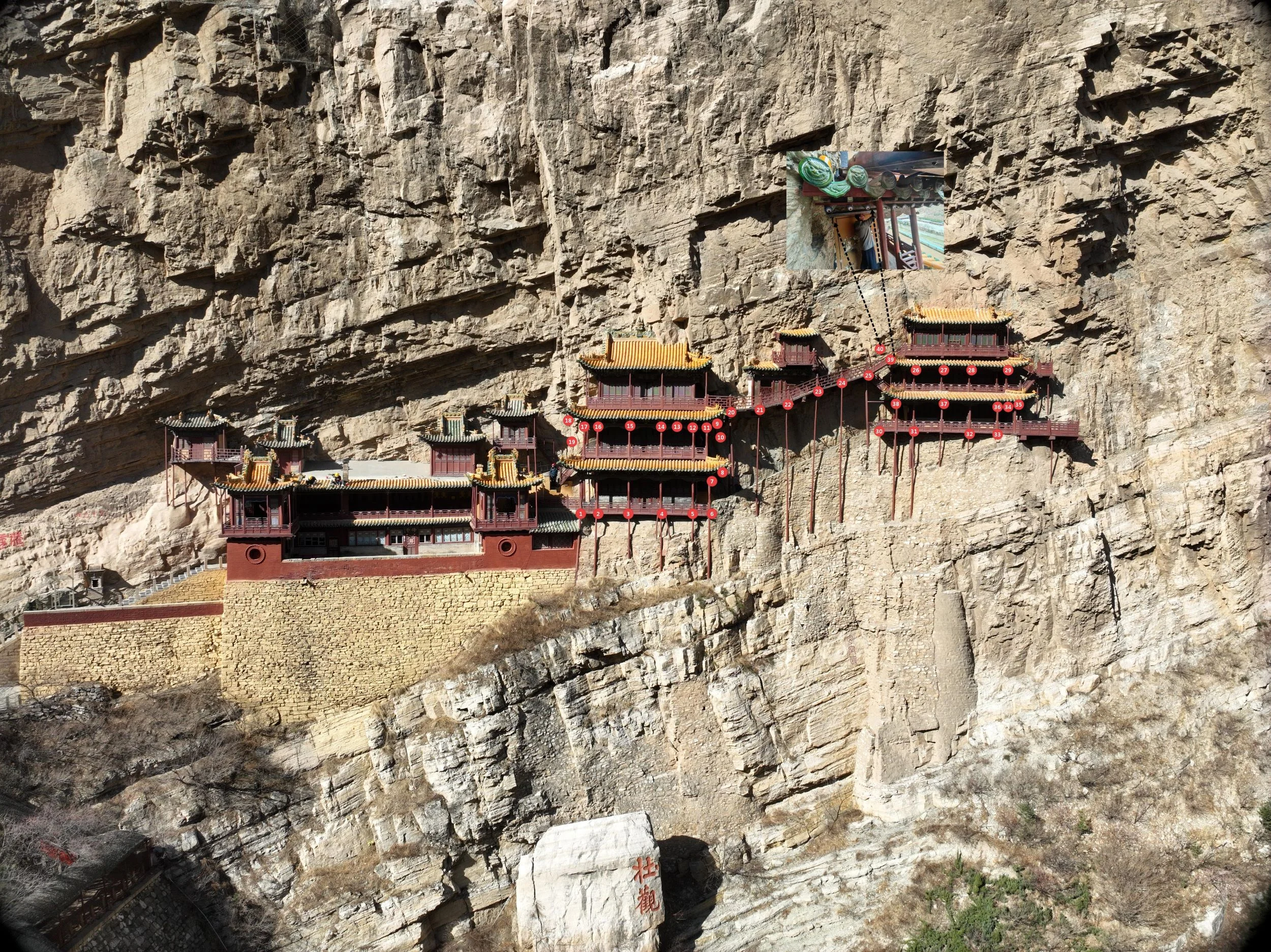 Hanging Temple monitoring